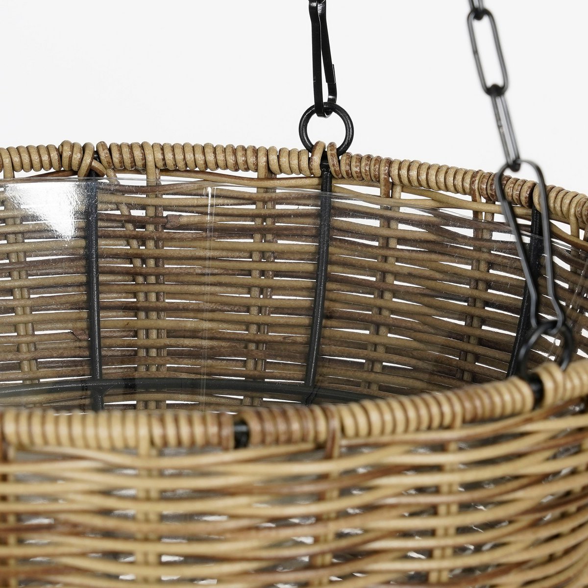 Luso Hangende Bloempot - H60 x Ø30 cm - Kunststof - Bruin