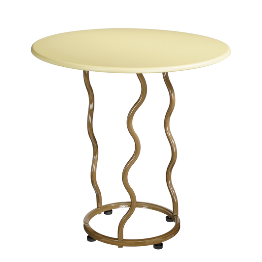 Futura Bijzettafel - H53 x Ø55 cm - Metaal - Lichtgroen